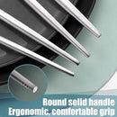 Matte Silverware Set for 8,Modern Stainless Steel Brushed Cutlery Set,40-Pieces Heavy Duty Flatware Set,Knives Spoons and Forks Set Utensils Set, Satin Finish, Dishwasher Safe by CozyNest Decor