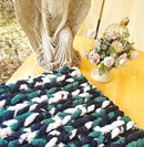 DDL&HEXI Chunky Chenille Blanket 100% Hand Knit with Jumbo Chenille Yarn (50"x60") Super Soft Large Throw Bed Blanket for Couch, Sofa, Home Decor - Machine Washable (06) by CozyNest Decor