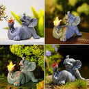 Goodeco Elephant Statue with Solar Butterfly - Ideal Gifts for Women, Mom or Birthdays, Beautifully Crafted Outdoor Decorations to Wow Your Guests by GreenHaven Gardens