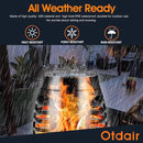 Otdair Solar Outdoor Lights, 16 Pack 12LED Solar Tiki Torches with Flickering Flame, IP65 Waterproof Mini Solar Torch Lights Auto On/Off for Garden, Patio, Yard, Pathway by GreenHaven Gardens
