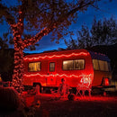 JMEXSUSS 66ft 200 LED Red Solar Halloween Lights, 2 Pack Solar Fairy Lights Outdoor Waterproof, 8 Modes Solar String Lights for Outside Garden Christmas Tree Party Halloween Decorations by GreenHaven Gardens