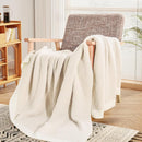 NEXHOME PRO Super Soft Blanket for Women, Cozy Blanket Warm Reversible Knit Lightweight Throws for Couch, Sofa Bed, Picnic, Heather Ivory, 50 x 60 inches by TinyTreasures Baby Boutique