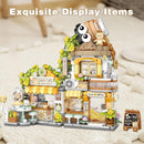 Streetscape Cafe Mini Building Set, 1770 PCS Mini Brick Building Cafe Set (for Boys Girls 6+) by TinyTreasures Baby Boutique