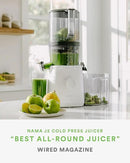 Nama J2 Cold Press Juicer – Self Feeding for Hands-Free Operation with Wide Mouth Hopper for Whole Recipe Loading, Zero Waste Masticating Juicer For More Juice, Less Pulp – Easy Cleanup & Assembly by CozyNest Decor