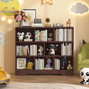 Book Shelf, 8 Cubes Storage Organizer, 3-Tier Open Shelf Wooden Bookcase, Freestanding Cherry Bookshelf Cube Shelf for Bedroom, Living Room, Home Office by CozyNest Decor