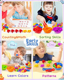 Yetonamr Counting Dinosaurs Montessori Toys for 3 4 5 Years Old Boys Girls, Toddler Preschool Learning Activities Toy for Kids Ages 3-5, 4-8, Birthday Gifts Sensory Toys by TinyTreasures Baby Boutique