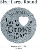 Let's Make Memories Personalized Garden Stone - Resin - Custom Garden Décor - Heart Stepping Stone - for Dad - for Father's Day by CozyNest Decor