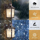 Oil Rubbed Bronze Motion Sensor Outdoor Lights - Dusk to Dawn Outdoor Lighting, Brown Exterior Garage Light Fixture, Waterproof Porch Light Coach Outside Wall Mount for House, Front Door, Anti-Rust by GreenHaven Gardens