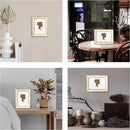 AELS 5x7 Inch Vintage Picture Frame, Elegant Antique Photo Frames with Glass Front, Photo Display, Tabletop Wall Hanging, Gift Ideas, Off-white with Gold Trim by CozyNest Decor