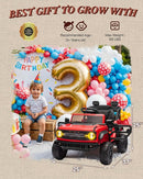 Ford Bronco Raptor Licensed 12V Ride on Toys, Kids Ride on Car with Remote Control, Electric Car for Toddler with Smooth Start, Openable Doors, MP3 Player, 3 Speeds (12V, Red) by TinyTreasures Baby Boutique