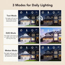 OREiN 4500LM/35W Flood Lights Outdoor, 180°/40FT Motion Sensor Outdoor Lights Dusk to Dawn Security Lights IP65 Waterproof 3 Modes for Outside 4500SQ.FT Front Door, Garage, Bronze (Hardwired) by GreenHaven Gardens