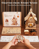 ROKR 3D Wooden Puzzles for Adults,Wooden Cuckoo Clock Model kit,435 Piece 3D Puzzles,Ideal Gift for Adults and Teens by TinyTreasures Baby Boutique