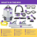 ProTeam GoFit 3 Commercial Backpack Vacuum with ProBlade Hard Surface & Carpet Tool Kit, 3 qt, Corded by CozyNest Decor