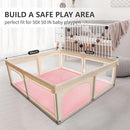 Baby Play Mat for Floor,1.3" Thick Elasti-Foam 50x50 Playpen Mat for Toddlers Infant Kids,Water-Repellent Soft Coral Velvet Tummy Time Mat,Non Slip Crawling Mat,Tatami Mat(Pink) by TinyTreasures Baby Boutique