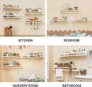 Heimlove Nursery Floating Shelves, White Nursery Book Shelves for Wall, 32 inch Wall Bookshelf for Kids Solid Wood Wall Mounted Shelves for Books,Toys and Decor Storage, Set of 3 by TinyTreasures Baby Boutique