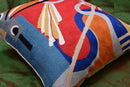 Kandinsky Modern Couch Pillow Cover Red Flow | Abstract, Contemporary, Outdoor Pillows | Mid Century Chair Cushions | Handmade Wool Size 18x18 by CozyNest Decor
