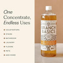 Branch Basics Cleaning Essentials Kit: All Purpose Spray, Glass Cleaner, and Bathroom Cleaner - Concentrate (33.8 Oz) + Plastic Spray Bottles for Cleaning (24 Oz) Non-Toxic, Fragrance-Free