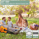 HX&OD Outdoor Picnic Blanket, Extra Large, 80''x60'' Waterproof Foldable Blankets Gingham Picnic Mat for Beach, Camping Grass Lawn Park Accessories Cute Couple Ideas Wedding (Green, 80”x60”) by TinyTreasures Baby Boutique