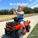 Kids ATV 4 Wheeler, 6V Ride-On Toy for Toddlers Boys & Girls with Music, Forward & Reverse - Red by TinyTreasures Baby Boutique
