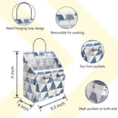2pcs Small Wall Hanging Organizer Bag, Linen Fabric Door Hanging Storage Basket with Pockets, Waterproof Bin for Kitchen, Bedroom, Office, RV Camper (Triangle) by CozyNest Decor