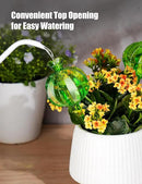 NiHome Cactus-Shaped Glass Plant Self-Watering Globes 6-Pack, Glass Waterer Stakes for Potted Plants, Automatic Mini Irrigation System, Adorable Gardening Tool (Green, 3 Large + 3 Medium) by GreenHaven Gardens