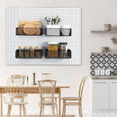 Tioncy 4 Pcs Magnetic Storage Bin Magnetic Locker Organizer for Pegboard Refrigerator Shelves Basket Container Wire Storage Holder for Kitchen Home Whiteboard(Black,10.6''l) by CozyNest Decor
