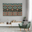 HZOHNAGO Aztec Tapestry Turquoise Blue and Brown and Native American Tribal Pattern Printed Wall Tapestry Wall Hanging for Bedroom Living Room Dorm 90" W x 60" H by CozyNest Decor