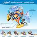 Thames & Kosmos Mega Cyborg Hydro Blaster STEM Experiment Kit, Toy of The Year Finalist - Build a Wearable Hydraulic-Powered Water Toy & Gripper, Shoots Water Up to 20 Feet, Transforms Into 5 Models by TinyTreasures Baby Boutique