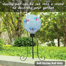 VCUTEKA Gazing Ball, 8" Glass Gazing Balls Sphere for Garden Lawn Outdoor Ornament Yard Decorative, Butterfly by CozyNest Decor