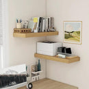 12 Inch Deep Floating Shelves | 30W x 12D Rustic Floating Shelves for Wall Set of 2 | Oak Shelves for Living Room Bathroom Laundry Room Bedroom Kitchen Home Office - Oak by CozyNest Decor
