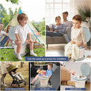 Travel Potty for Toddler, Portable and Foldable Toilet, Apply to Seat Emergency Toilet for Car, Camping, Outdoor, Indoor (grey, large) by TinyTreasures Baby Boutique