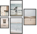 HAUS AND HUES Picture Frames for Wall - Set of 5 black photo frames, Photo Frame Collage, Bulk Picture Frames, Assorted Picture Frames, Picture Frames Bulk (Two 8x10, Three 12x16 Black) by CozyNest Decor