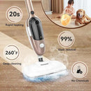 Steam Mop - All-in-one Powerful Handheld Steam Cleaner Detachable Floor Steamer with 11 Accessories, MultiPurpose Steamer for Hardwood Floors, Clothes,Windows,Tiles,Carpet, Whole Home Use, Rose Gold by CozyNest Decor