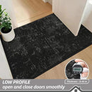 BEQHAUSE Dirt Trapper Door Mat 24"x36" Non-Slip Door Mats Washable Entryway Rugs Stain Resistant Doormat Absorbent Welcome Floor Mat for Front Back Door, Muddy Wet Shoes & Paws,Black by CozyNest Decor