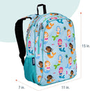 Wildkin 15-inch Kids Backpack – Durable, Padded, Adjustable for School & Travel - Mermaids by TinyTreasures Baby Boutique