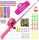 Kids Fishing Pole, Telescopic Fishing Rod, Toddler Collapsible Fishing Rod and Reel Combo with Tackle Box, Fishing Line, Bobber, and Soft Lures for Boy, Girl, Youth, Beginner, Over 4 Years Old by TinyTreasures Baby Boutique