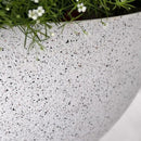LA JOLIE MUSE Large Hanging Planters for Outdoor Plants - 13 Inch Hanging Flower Pots Set of 2, Speckled White by GreenHaven Gardens