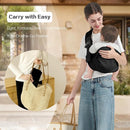 Baby Sling Carrier, Toddler Carrier Sling with Double Safety Buckle and Adjustable Shoulder Strap(7-30lbs), Baby Carriers One Size Fits All, Black by TinyTreasures Baby Boutique