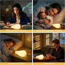 Lying Flat Duck Silicone Night Light, Cute Ducky Lamp with Gifts,Squishy Animal Nursery Nightlight, Dimmable/Rechargeable Portable Bedside Touch Lamp for Breastfeeding,Baby Adults Kids Room Decor by TinyTreasures Baby Boutique