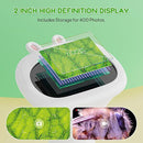 Microscope for Kids, 2'' Inch HD Screen Pocket Portable Microscope, 1000x Magnification Mini Magnifying Glass with Light for Kids, for 3-12 Girls & Boys - White by TinyTreasures Baby Boutique