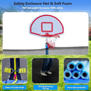 Upgraded 16FT 15FT 14FT 12FT 10FT 8FT Trampoline Outdoor with Basketball Hoop and Net, Capacity for 4-6 Kids and Adults by TinyTreasures Baby Boutique