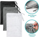 Laundry Bags, Mesh Heavy Duty 24" x 36" with Drawstring Closure, 3-Pack, Black by TinyTreasures Baby Boutique