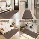 BEQHAUSE Dirt Trapper Door Mat 24" x 60", Doormat Non-Slip Entryway Rugs Washable, Dog Door Mat Stain Resistant and Absorbent Welcome Floor Mat for Front Back Door, Muddy Wet Shoes & Paws, Light Brown by CozyNest Decor