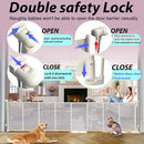 200" Retractable Baby Gates Extra Wide for Large Opening, 41" Extra Tall Retractable Dog Gate Pet Gates, Long Child Safety Mesh Gate with Fiberglass Rods for Stairs, Doorways, Hallways, Indoor/Outdoor by TinyTreasures Baby Boutique