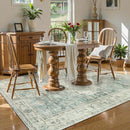 LIVEBOX Bedroom 4x6 Washable Area Rug for Entryway Kitchen, Non-Slip Soft Boho Rugs for Dining Room Office, Farmhouse Low-Pile Neutral Soft Carpet for Nursery Room Playroom, Sage Green by TinyTreasures Baby Boutique