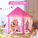 Monobeach Princess Tent Girls Large Playhouse Kids Castle Play Tent with Star Lights Toy for Children Indoor and Outdoor Games, 55'' x 53'' (DxH) by TinyTreasures Baby Boutique