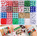 1480pcs Christmas Polymer Clay Beads Charms Friendship Bracelet Necklace Earring Jewelry Making kit, Accessories for Arts Crafts DIY Gifts for Women Girls by TinyTreasures Baby Boutique