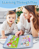 Exorany Busy Board Montessori Toys for Toddler Boy & Girl Birthday Gifts, Busy Book Learning Sensory Toys for Toddlers, Toddler Travel Toy Educational Activities Learn Fine Motor Skills by TinyTreasures Baby Boutique