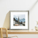 Vittanly 12x12 Picture Frames Set of 9, Shatter Resistant Plexiglass, Display 8x8 Pictures with Mat or 12x12 without Mat, Photo Frames for Wall Mount, Engineered Wood, Grey by CozyNest Decor