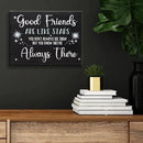 Good Friends Are Like Stars Wooden Sign – Sentimental Gift for Best Friend, Rustic Wall Hanging Decor, Friendship Keepsake, American Made, Thoughtful Birthday by CozyNest Decor